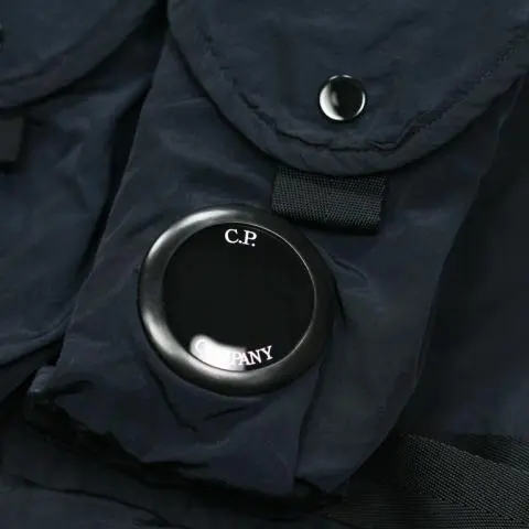 CP Company 50 Fili Lens Utility Vest in 888 Navy for Men