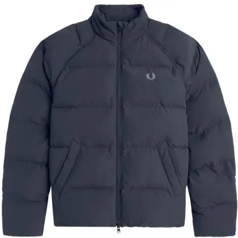 ジャケット・アウター FRED PERRY Raglan Sleeve Padded Jacket Fred Perry Raglan Sleeve Padded Jacket in Dark Airforce