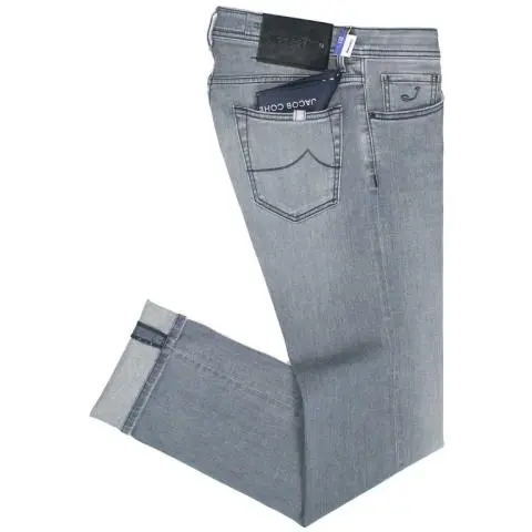 Jacob Cohen Nick Slim Jeans in Silver for Men