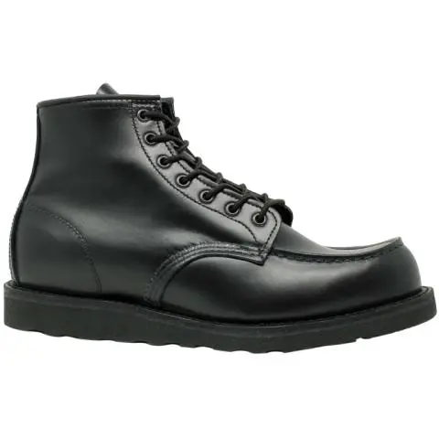 Red Wing 8137 Classic Moc Toe Boots in Black Chrome for Men