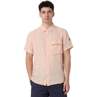 Scale Short Sleeve Linen Shirt