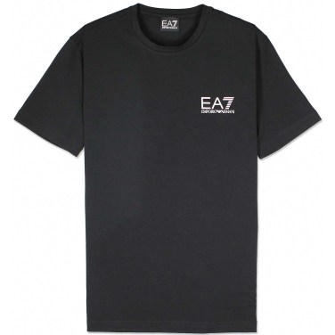 Logo Tape Stretch Cotton T-Shirt