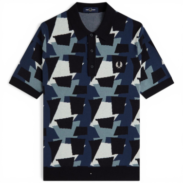 Fragment Jacquard Knit Shirt
