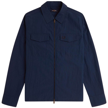 Textured Zip-Through Overshirt