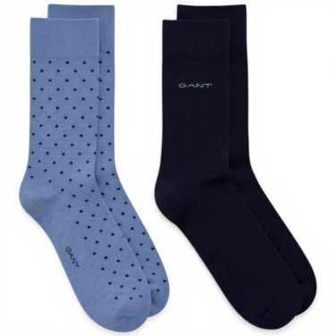 2-Pack Dot And Solid Socks