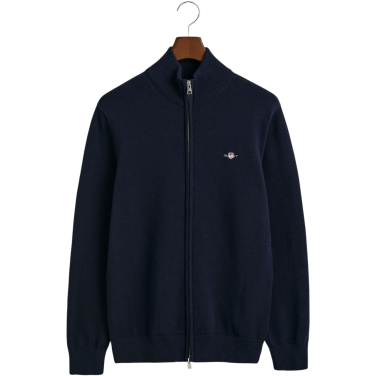 Casual Cotton Zip Cardigan