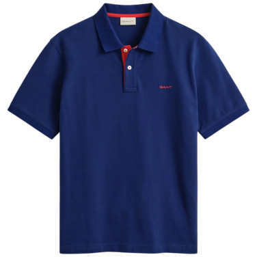 Contrast Pique Polo Shirt