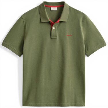 Contrast Pique Polo Shirt