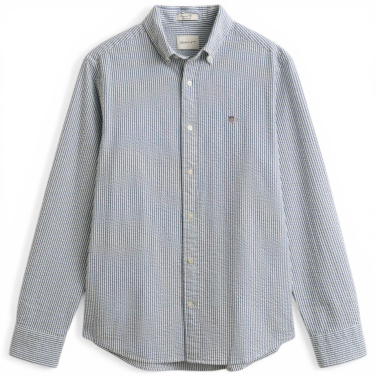 Regular Striped Seersucker Shirt