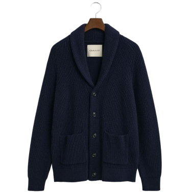 Wool Blend Shawl Collar Cardigan