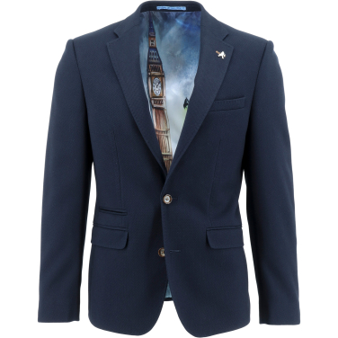 Slim Fit City Print Blazer
