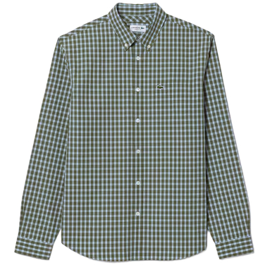 Long Sleeve Check Poplin Shirt