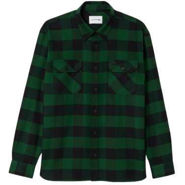 Oversized Cotton Plaid Overshirt