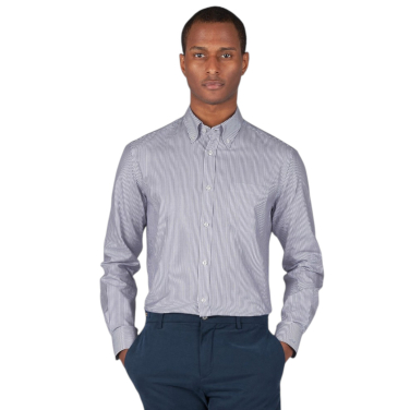 Soffio Cotton Striped Oxford Shirt