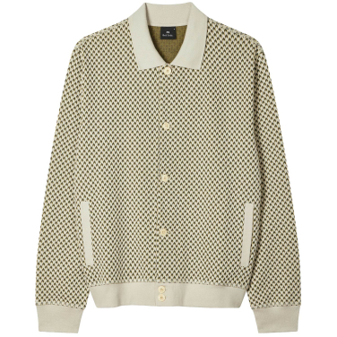 Cotton-Blend Jacquard Cardigan