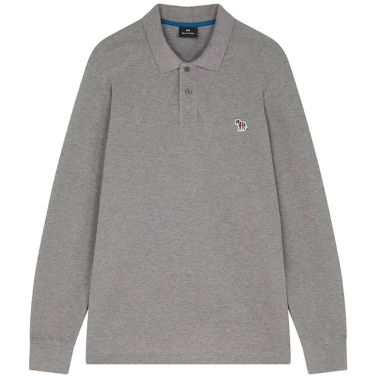 Long Sleeve Zebra Polo Shirt