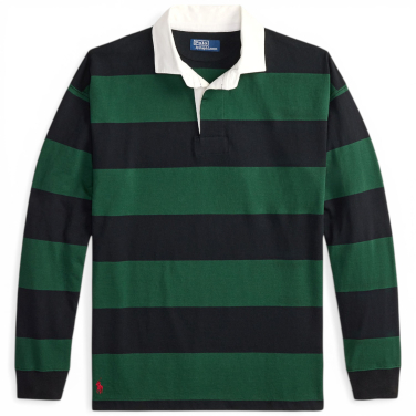Big Fit Striped Jersey Rugby Shirt