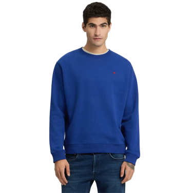 Brushed Cotton Crew Neck Sweatshirt
