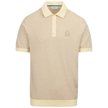 3-Button Knitted Polo Shirt