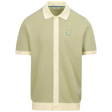 Knitted Full Button Polo Shirt
