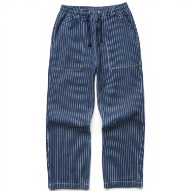Pinstripe Denim Chef Pants