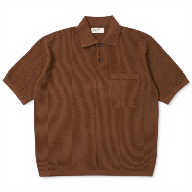 Fine Texture Tricot Knit Polo