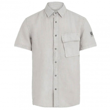 Scale Short Sleeve Linen Shirt