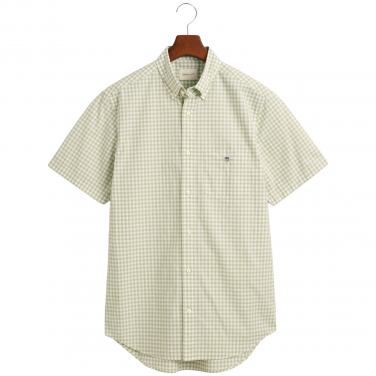 Gingham Poplin Short Sleeve Shirt