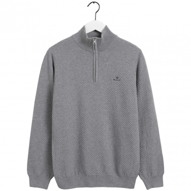 Half-Zip Textured Sweater