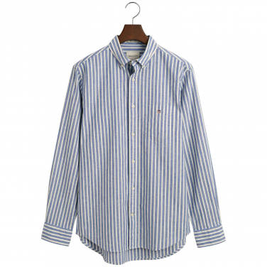 Regular Striped Cotton Linen Shirt