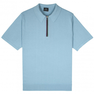 Short Sleeve Zip Polo Shirt