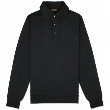 Extrafine Merino Wool Polo Shirt