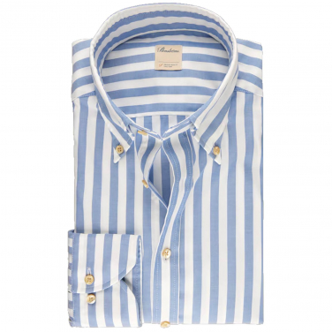 Fitted Striped Oxford Shirt