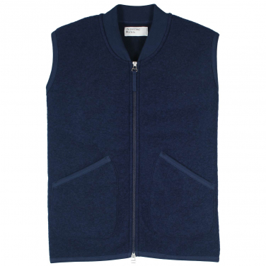 Zip Waistcoat Wool Fleece Vest
