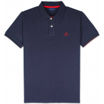 Contrast Collar Pique Polo Shirt