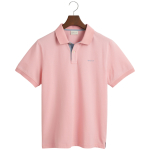Contrast Collar Pique Polo Shirt