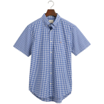 Gingham Poplin Short Sleeve Shirt