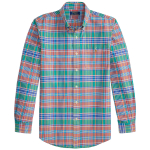 Custom Fit Plaid Oxford Shirt