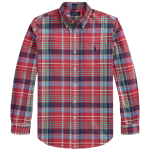 Custom Fit Plaid Oxford Shirt