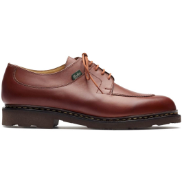 Paraboot Avignon Leather Derby Shoes in Lisse marron Genuine
