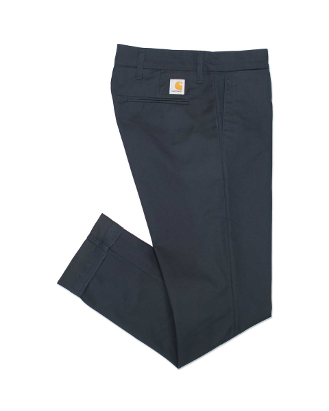 Carhartt WIP Sid Stretch Twill Pants in Dark Navy Rinsed