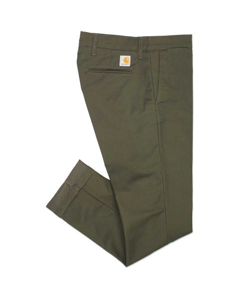 Carhartt WIP Sid Stretch Twill Pants in Cypress Rinsed