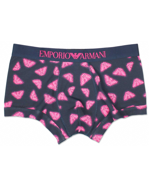 Emporio Armani Knitted Underwear Trunks in Pink for Men